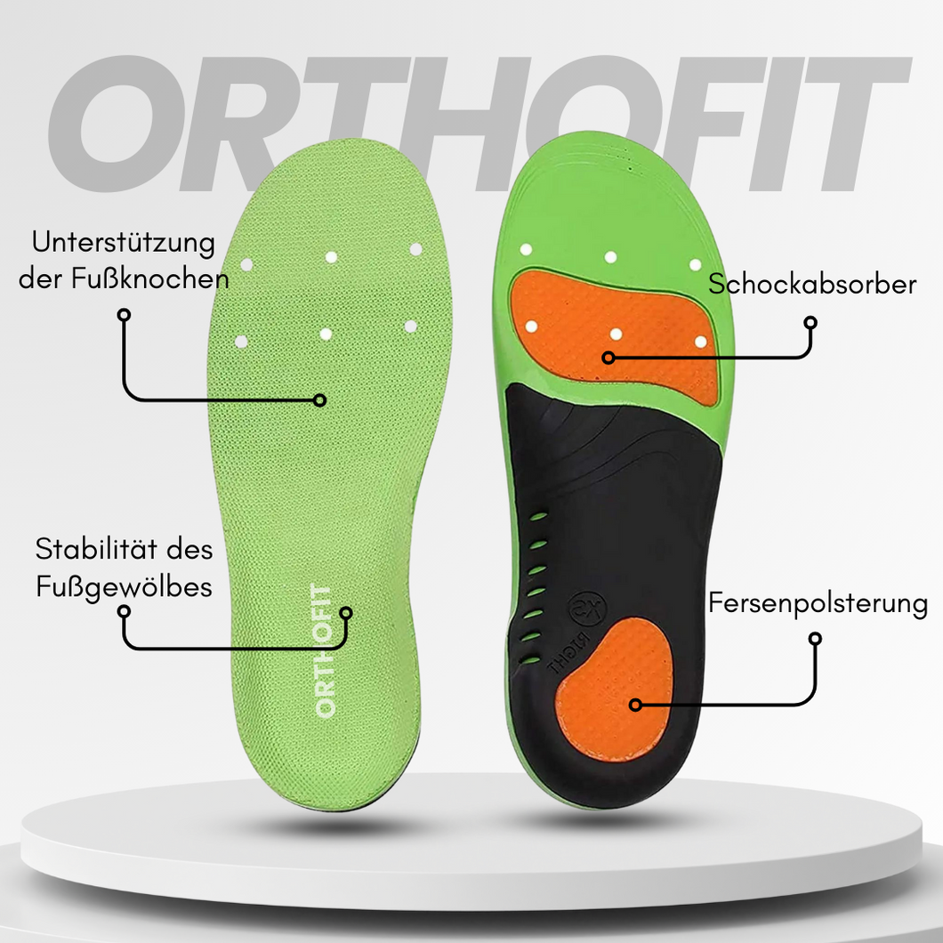 Orthofit - ergonomische Einlagen für alle Schuhe (2 Stück für beide Füße)