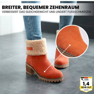 DIANA - ergonomische Komfort-Winterstiefel mit dickem Absatz für Damen