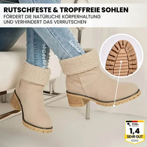 DIANA - ergonomische Komfort-Winterstiefel mit dickem Absatz für Damen