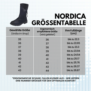 Nordica - schmerzlindernde, wasserdichte, isolierte Stiefel für Herbst und Winter