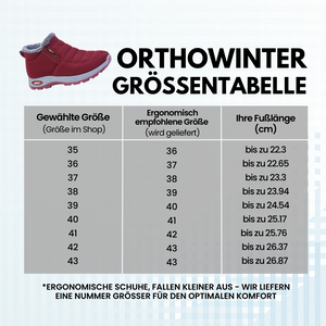 OrthoWinter - ergonomische, wasserdichte, isolierte Schuhe für Herbst und Winter